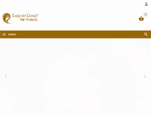 Tablet Screenshot of liquidgoldhairproducts.com
